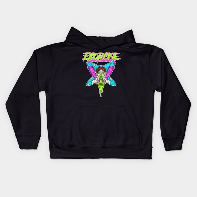 Exorcise your demons Kids Hoodie by creepyjason